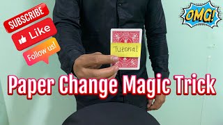 Paper Change Free Magic Tricks