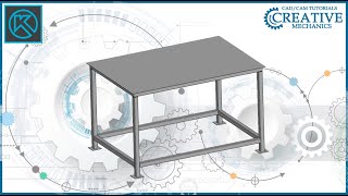 Металлоконструкции в Компас 3D.  Стол в Компас 3D