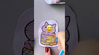 Diamond Painting Cute Stickers #diamondpainting #cat #sticker