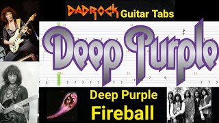 Fireball - Deep Purple - Guitar + Bass TABS Lesson