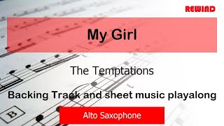 The Temptations My Girl Alto Sax Backing Track and Sheet Music