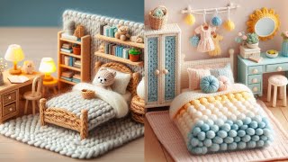 Cute bedroom model knitted With Wool