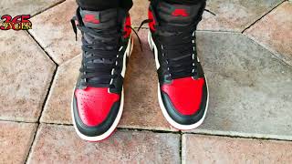 NIKE AIR JORDAN RETRO 1 BRED TOE / ON FEET REVIEW