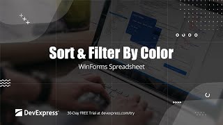 Spreadsheet Control for WinForms: Sort and Filter by Color in the User Interface