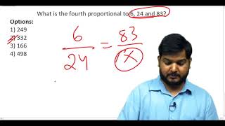 Q78. What is the fourth proportional to 6, 24 and 83? (#SSCCGL Maths Questions)