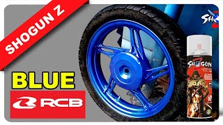 cat Velg beat pakai Shogun Z Blue Kombinasi