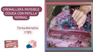 🟢🔵 CREMALLERA INVISIBLE CON PATILLA DE CREMALLERA NORMAL (parte 2/3)