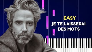 JE TE LAISSERAI DES MOTS ( Patrick Watson ) | EASY piano tuto