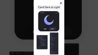 Card dark and light #html #css #light #dark #webdevelopment #design #webdesign #coding #code #shorts