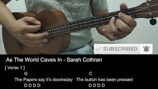 As The World Caves In - Matt Maltese (Version by Sarah Cothran) Ukulele Tutorial