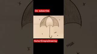 Sketching umbrella ☔️😍#art #youtubeshorts #pencildrawing #shorts #shortsfeed #shorts2023