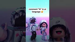 Let’s See Which Language Has The Most Comments! 🥰😍 #shorts #roblox