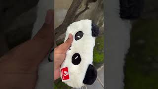 Cute cute purse panda stationary #shorts #panda #cute #cute #purse #ytshorts #fun #comedy #cutepanda