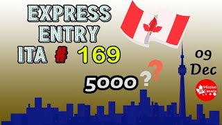 Express Entry Draw ITA#169 | 9 December 2020 | Again big draw