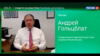 Андрей Гольцблат на канале "Россия 24": Смена прописки. Почему бизнес возвращается на Родину