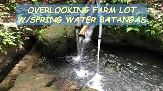 #63 HOLD - OVERLOOKING FARM LOT W/SPRING WATER for Sale in Batangas Philippines