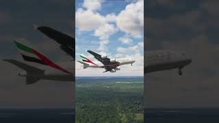 most dangerous Airbus A380  Emirates Airways  at Jacksonville International Airport#shorts