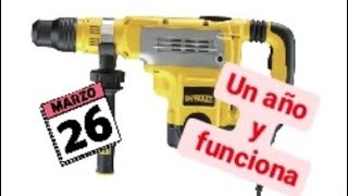 Un año utilizando el taladro sds  Stanley