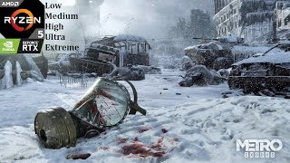 Metro Exodus Benchmark (1080p Low - Extreme DX11) RTX 3050 8gb, AMD Ryzen5 5500