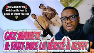 Koffi Olomide a failli perdre son compte YouTube à cause de Gaz Mawete |Reaction |