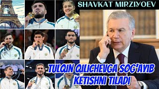 TARIXIY G'ALABAGA ERISHGANI BILAN TABRIKLADI SHAVKAT MIRZIYOEV