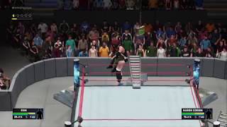 WWE 2K18 Powerbomb on Ladder Bridge and Steps Glitch