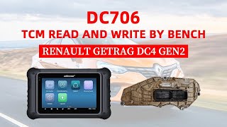 OBDSTAR DC706 Read Write Renault GETRAG DC4 GEN2 TCM on Bench - Cardiagtool