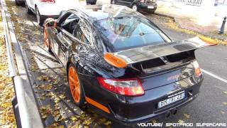 Porsche 997 GT3 RS Straight Pipe exhaust and TechArt GT Cayman S