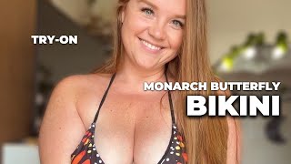 4K | Butterfly Bikini | Fit and Feel Review | Natural Curvy Body