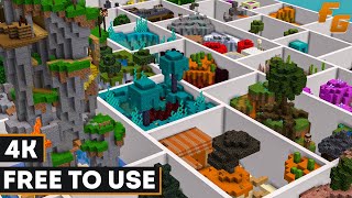 Free To Use Gameplay | Minecraft | 4K | No Copyright Gameplay + map