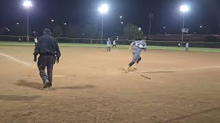 Lefty Leroy came out tonight to play. #softball #dbdb #leftyhitter