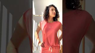 Pijama feminino verão em viscolycra, leve, fresco e soltinho. Cor coral