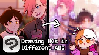 Drawing OCs in Different AUs!!【CLIP STUDIO PAINT】