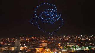 The Best Christmas Drone Show with 100 Drones