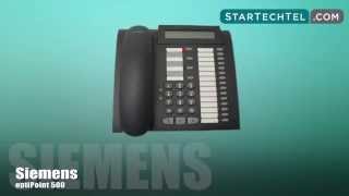 How To Program Station Speed Dial Numbers On The Siemens optiPoint 500 Phone