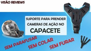 COMO PRENDER A CAMERA NO CAPACETE SEM PRECISAR COLAR, SEM FURAR E SEM PARAFUSAR... CONFIRA!