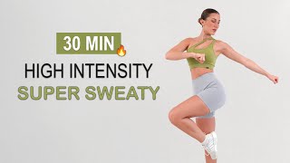 30 Min HARDCORE HIIT | High Intense Fat Burn | Full Body Cardio, Super Sweaty, No Repeat