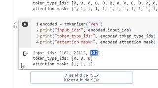 5.6. Tokenizador de BERT: el campo input_ids