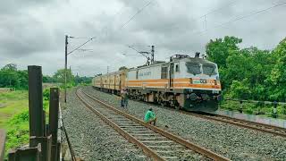 Dengerous Honking Balurghat Express Furious Speedy Move Out Curved