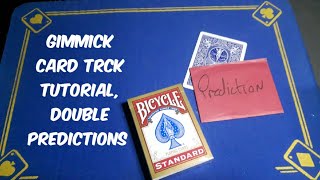 Double predictions/Gimmick card trick tutorial