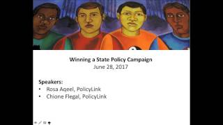 Winning a State Policy Campaign