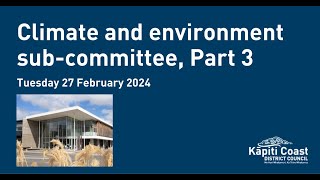 27 February 2027 | Climate and Environment Subcommittee, part 3