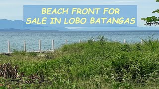 #43 HOLD - BEACH FRONT LOT for Sale in Lobo Batangas Philippines