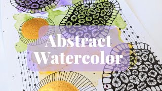 Abstract Watercolor And Doodling