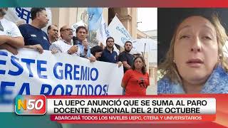 LA UEPC ANUNCIÓ QUE SE SUMA AL PARO DOCENTE NACIONAL DEL 2 DE OCTUBRE_1