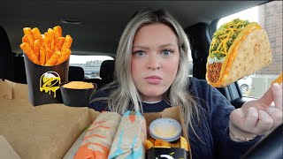 TacoBell MukBang- Trying the new Deluxe Cravings Box!