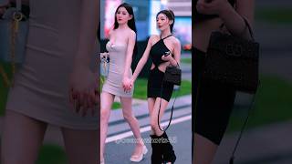 Chinese street fashion Couple Ootd Girls Fashion Style #shorts #douyin