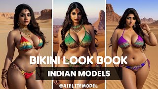 AI ART LOOKBOOK 4K VIDEO | PLUS SIZE MODELS | #bikini  #sd #sdxl