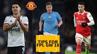 FPL Gameweek 18 Tips! 😍 #fpltips #fpltransfers #premierleagueindia