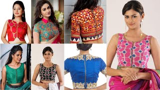 Back Zip Blouse Design | Zipper Blouse Front and Back Collection | Chain Wala Blouse Design |